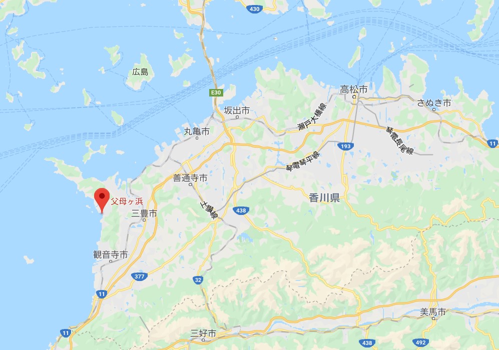 父母ヶ浜の場所